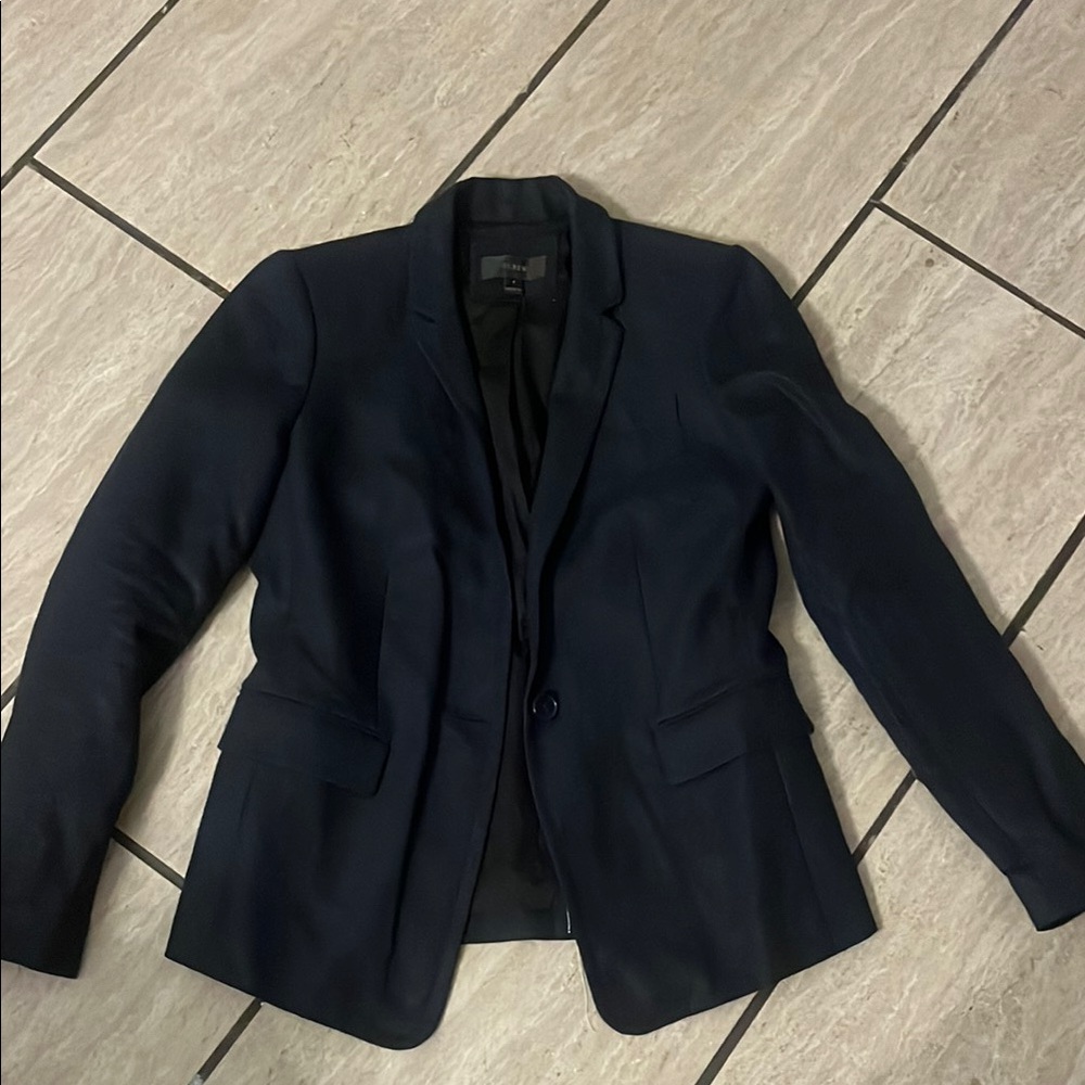 Elegant Navy Blue Women's Blazer